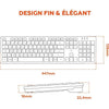 Tastiera wireless - MOBILITY LAB - Premium - AZERTY - Nera