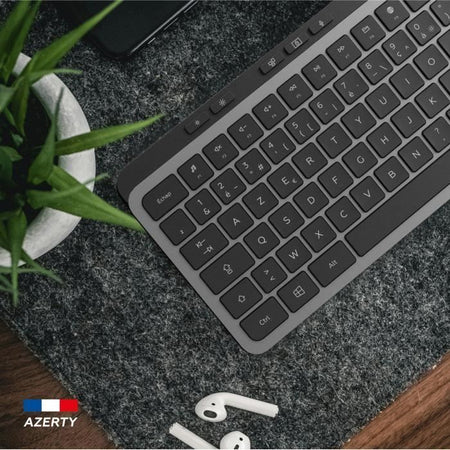 Tastiera wireless - Tasti piatti - MOBILITY LAB - KP450W - AZERTY - FR - Multi-connessioni - Nero