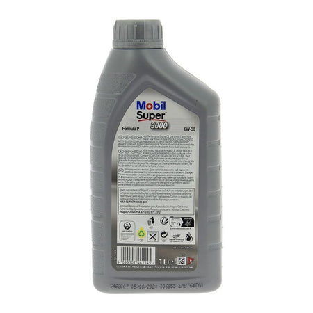 MOBIL Olio motore sintetico S3000 - 0W30 Formula-P - 1 L