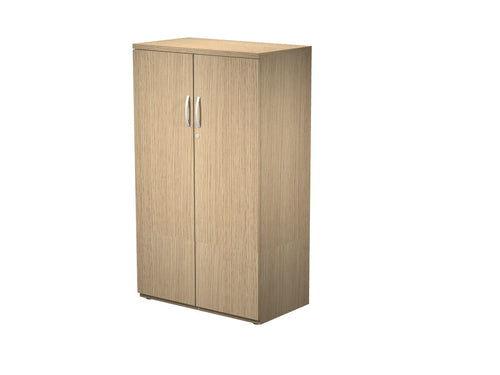 Mobile libreria in legno verniciato con ante dotate di serratura cm. 80x46x136h