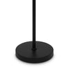 Piantana Contemporanea Ring Metallo Nero 1 Luce E Diffusore Bianco