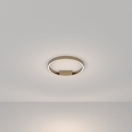 Lampadario A Sospensione Moderno Rim Alluminio Ottone 1 Led 25W