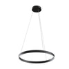 Lampadario A Sospensione Moderno Rim Alluminio Nero Led 37W