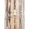 Applique Contemporanea Facet Metallo Oro 1 Luce Diffusore Vetro-