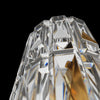 Applique Contemporanea Facet Metallo Oro 1 Luce Diffusore Vetro-