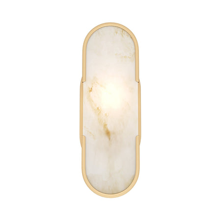 Applique Da Parete Moderno Marmo Metallo Oro Marmo 1 Luce E14 40W