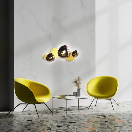 Applique Contemporanea Jack-Stone Acciaio Colore Oro Led 13W