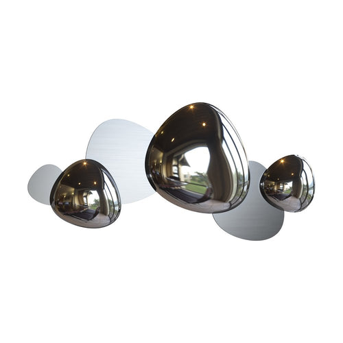 Applique Contemporanea Jack-Stone Acciaio Colore Nichel Led 13W
