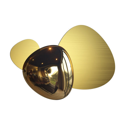 Applique Contemporanea Jack-Stone Acciaio Colore Oro Led 8W