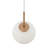 Lampadario Minimal Basic Form Grande In Metallo Oro 1 Luce E Diffusore Bianco