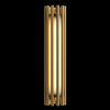 Applique Contemporanea Sonata Led Alluminio Ottone Diffusore Vetro Oro