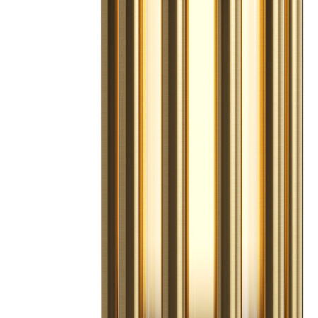 Applique Contemporanea Sonata Led Alluminio Ottone Diffusore Vetro Oro