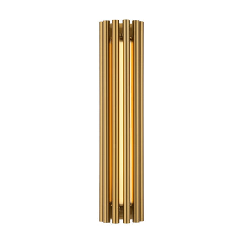 Applique Contemporanea Sonata Led Alluminio Ottone Diffusore Vetro Oro