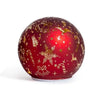 Palla di Natale in vetro rotante con luci batteria per decorazioni di natale
