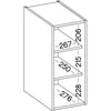 Mobile alto - MODENA - 30 cm - Rovere artigianale e nero opaco - CUISINIER