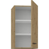 Mobile alto - MODENA - 40 cm - Rovere artigianale e nero opaco - CUISINIER