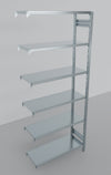 MODULO AGGIUNTIVO scaffali metallici da magazzino Zincata cm. 100x30x300h