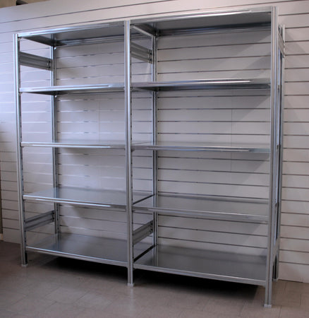 MODULO AGGIUNTIVO scaffali metallici da magazzino Zincata cm. 100x30x300h
