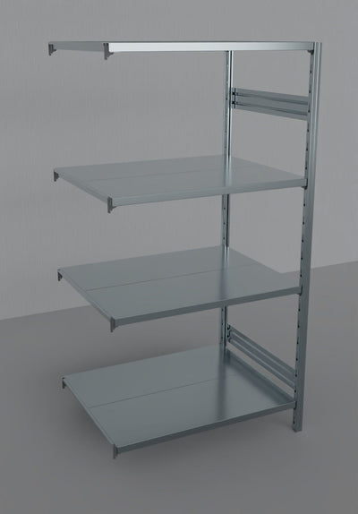 MODULO AGGIUNTIVO scaffalatura metallica da magazzino Zincata cm. 100x80x200h