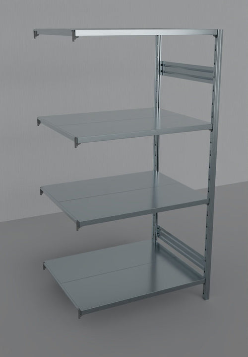 MODULO AGGIUNTIVO scaffalatura metallica da magazzino Zincata cm. 100x80x200h