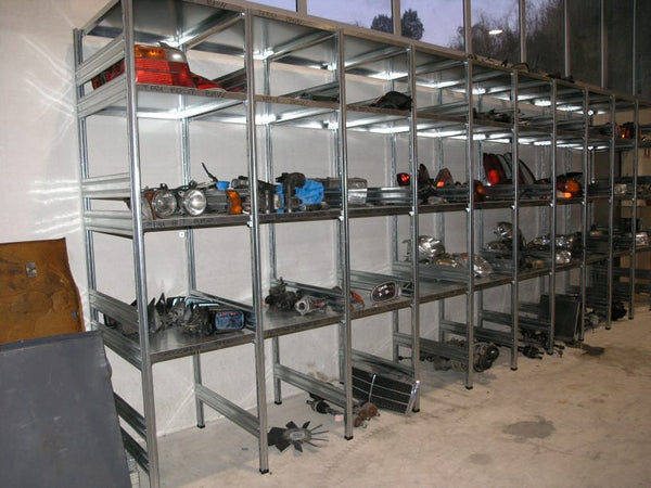 MODULO AGGIUNTIVO scaffalatura metallica magazzino Zincata cm. 120x30x150h