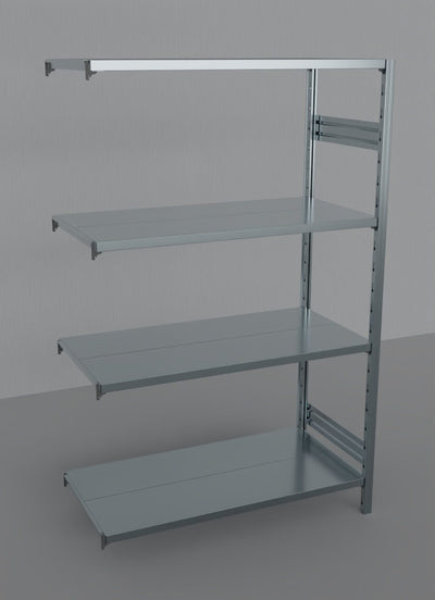 MODULO AGGIUNTIVO scaffalatura metallica per magazzino Zincata cm. 120x60x200h