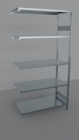 MODULO AGGIUNTIVO scaffalatura metallica da magazzino Zincata cm. 120x60x242h