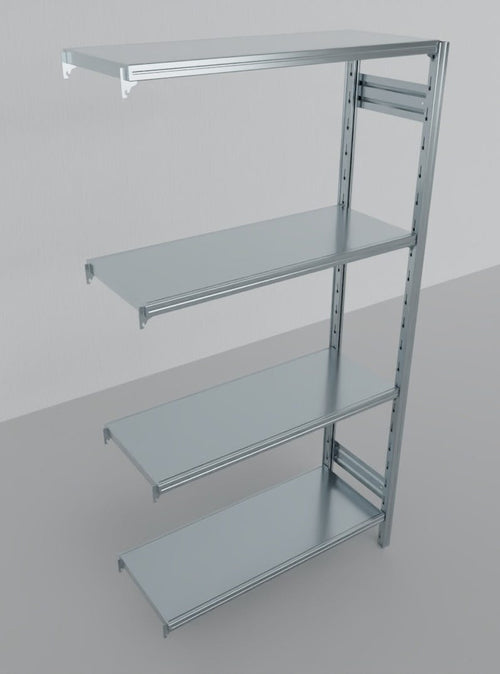 MODULO AGGIUNTIVO scaffalatura in ferro da magazzino Zincata cm. 120x70x200h