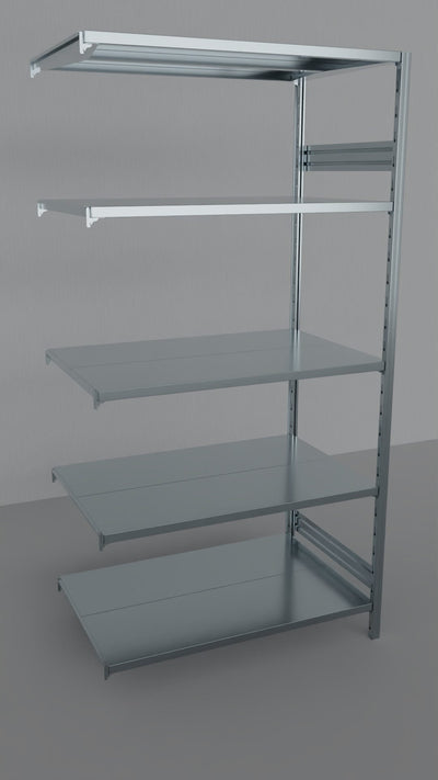 MODULO AGGIUNTIVO scaffalatura metallica da magazzino Zincata cm. 120x80x242h