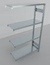 MODULO AGGIUNTIVO scaffale in metallo da magazzino Zincata cm. 80x60x180h