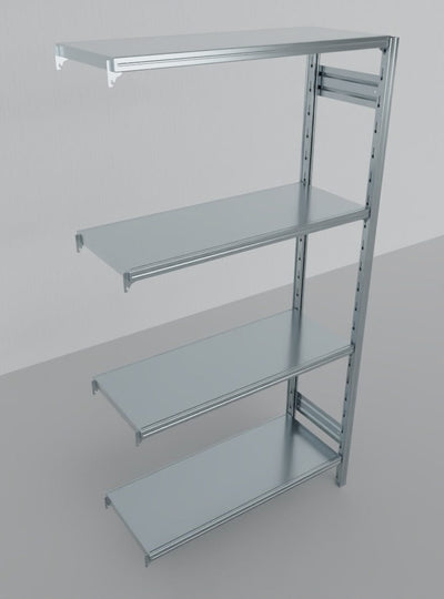 MODULO AGGIUNTIVO scaffalatura metallica da magazzino Zincata cm. 80x70x200h