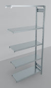 MODULO AGGIUNTIVO per scaffalature metallica da magazzino Zincata cm. 91x80x242h