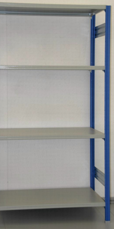 MODULO AGGIUNTIVO scaffalatura metallica per magazzino Verniciata cm. 91x40x300h