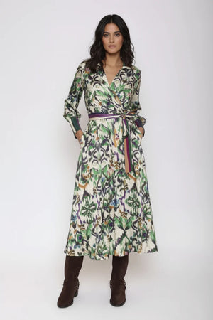 MOKI-B | Abito lungo fantasia Acquarelle