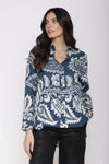 MOKI-B | Camicia manica lunga fantasia foglie