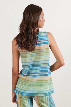 MOKI-B | Maglia smanicata a righe