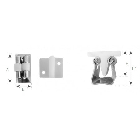 Molla Ferma Porta Inox