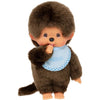 Peluche Scimmia - BANDAI - Monchhichi Bavaglino Azzurro Cielo - 20 cm