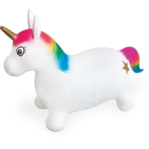 MONDO Cavalcando unicorno che salta