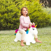 MONDO Cavalcando unicorno che salta