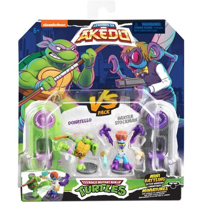 Personaggi Donatello vs Baxter Stockman - Akedo - Moose Toys