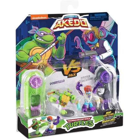 Personaggi Donatello vs Baxter Stockman - Akedo - Moose Toys
