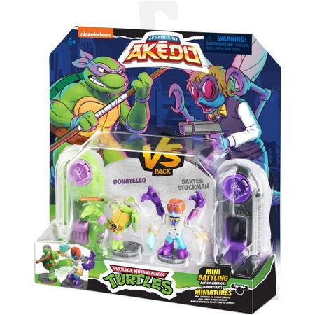Personaggi Donatello vs Baxter Stockman - Akedo - Moose Toys