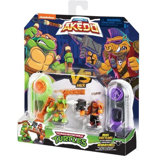Statuette Michelangelo vs Bebop - Akedo - Moose Toys