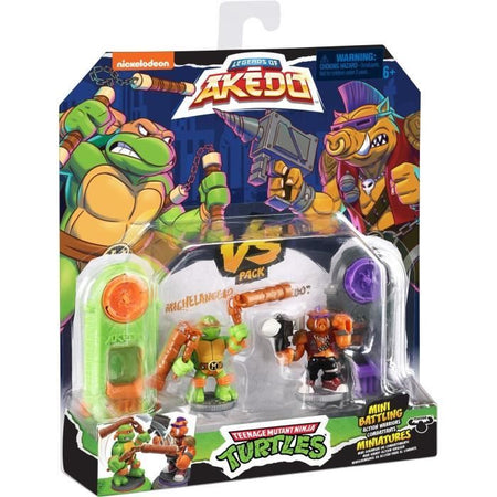 Statuette Michelangelo vs Bebop - Akedo - Moose Toys