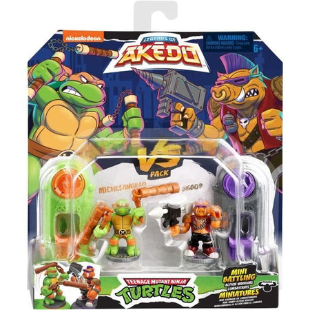 Statuette Michelangelo vs Bebop - Akedo - Moose Toys