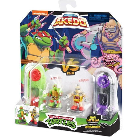Figure di Raffaello vs Rocksteady - Akedo - Moose Toys