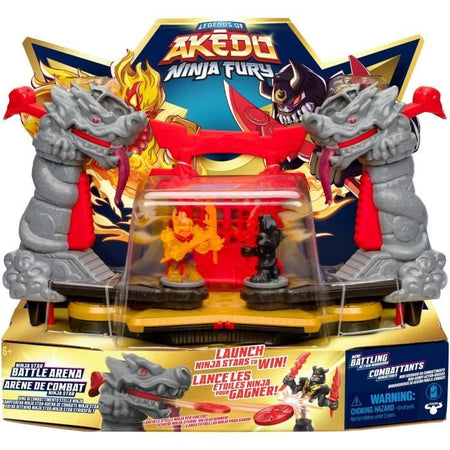 Ninja Fury Combat Arena - MOOSE TOYS - AKEDO - Combatti con figurine, controller ed effetti sonori
