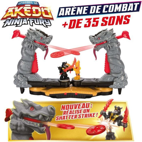 Ninja Fury Combat Arena - MOOSE TOYS - AKEDO - Combatti con figurine, controller ed effetti sonori