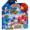 Sonic vs Knuckles Figure Duo - MOOSE TOYS - AKEDO - Quick Battle Pack, 2 personaggi e controller inclusi